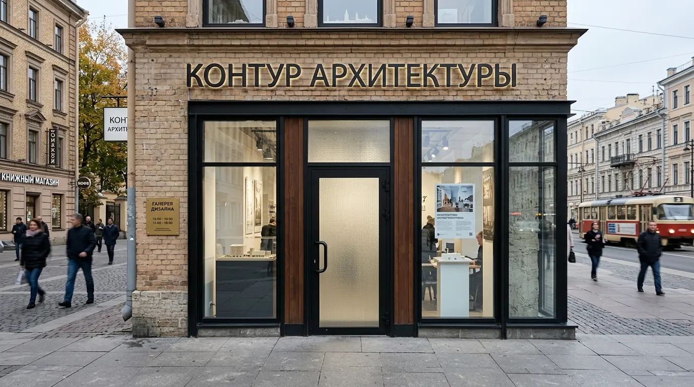 Раздвижные входные двери для магазина — готовый проект